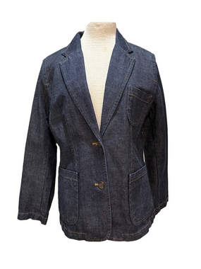 Gap sz 14 vintage denim tailored jacket
